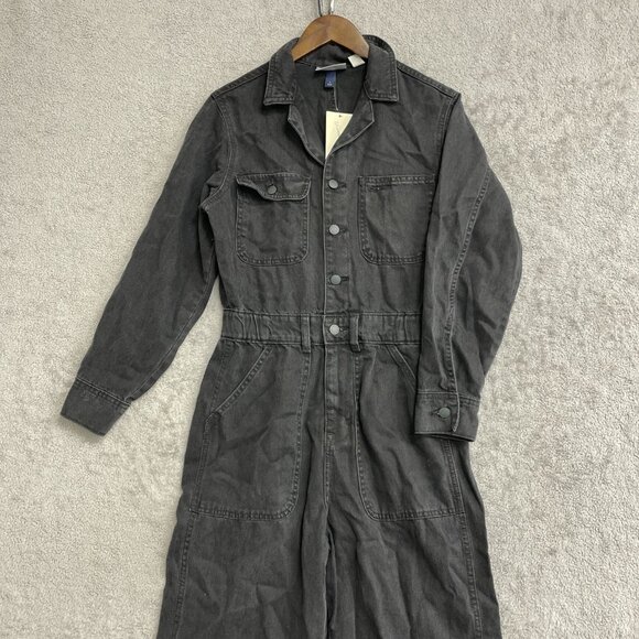 NEW Women's 6 Long Sleeve Utility Baggy Denim Jumpsuit - Universal Thread i1572 - Picture 5 of 9